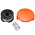30 Inch Trimmer Line With Replacement Spool Cap Cover / Spring For BLACK/DECKER String Trimmers