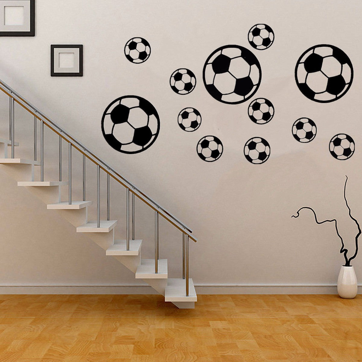 12Pcs/Set Football Soccer Wall Stickers Children Nursery Kids Room Decals Gift Home Decorations