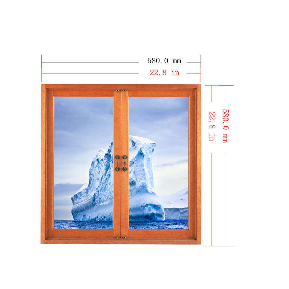 Iceberg 3D Artificial Window View 3D Wall Decals Frigid Barrier PAG Stickers Home Wall Decor Gift
