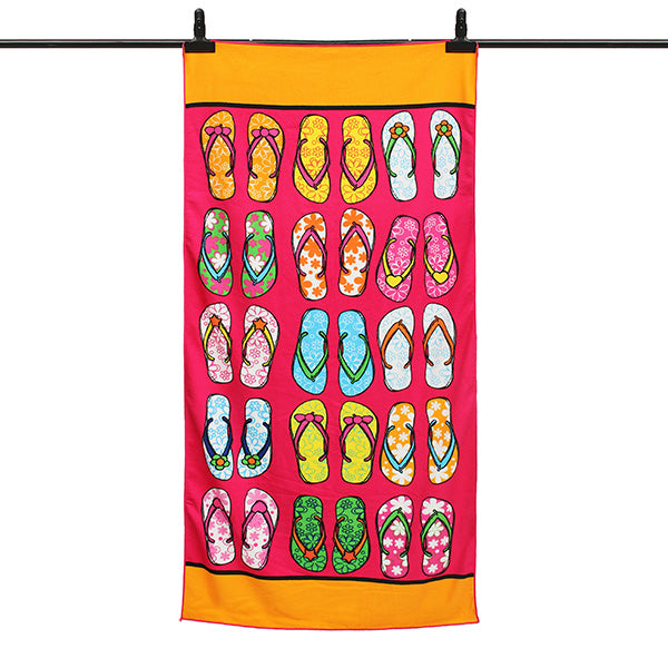70x150cm Colorful Cartoon Printing Quick Dry Beach Towels Absorbent Microfiber Bath Towel