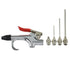 5pcs Set Air Compressor Blow Gun Tool Kit Inflation Needle Spray Blower