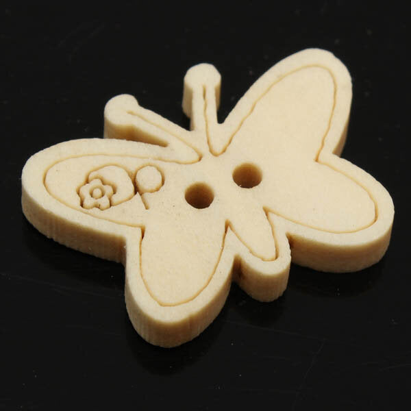 50pcs Various Wooden Sewing Buttons DIY Craft Purse Baby Clothes Decoration Sewing Button