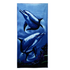 70x150cm Blue Dolphin Penguin Print Absorbent Microfiber Beach Towels Quick Dry Bath Towel