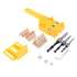 Woodworking Dowel Jig Set Drill Guide with Dirll Bit Pocket Hole Jig Wood Dowel Pins for Joinery Doweling Pocket Hole