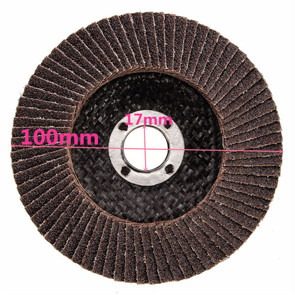 100mm 4 Inch 80 Grit Flap Sanding Disc Angle Grinder Wheel