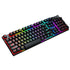 T-Wolf T20 Wired Keyboard Mechanical Feel 104 Keys Full Size RGB Keyboard Gaming Office Typing Keyboard For PC Laptop