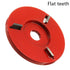 90mm Diameter 16mm Bore Red Power Wood Carving Disc Angle Grinder Attachment