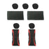 Universal Polyester Car Seat Cover Protector Full Set Front Back Headrest Red+Black