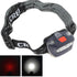 Mini Strong Light Headlight 3LED XPG Headlight 3W 2 Red Light 3AAALED Headlight