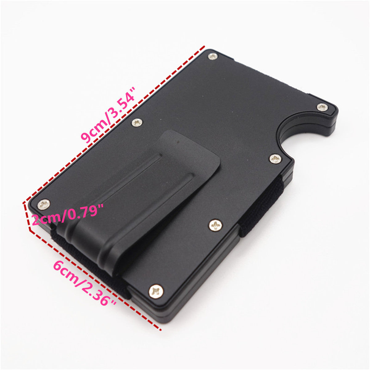 RFID Blocking Metal Wallet Slim Minimalist Credit Card Holder Money Clip