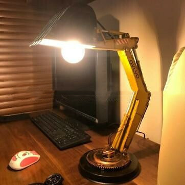 Home Reading Night Light Desktop Decoration Accessories Light Novel Style High-quality Table Lamp Fashion Excavator Lamp