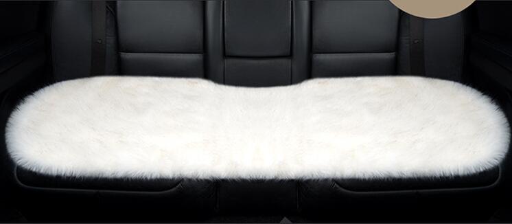 Simple Solid Color  Plush Car Seat Cushion