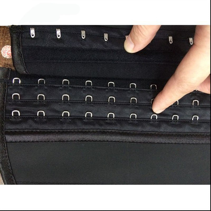 New Black Latex Corset Body Shaper Cotton Steel Boned CorsetWaist Cincher AD567 - Flickdeal.co.nz