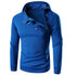 2018 Fashion Men Hooded Sweatshirt Retro Zipper Long Sleeve Hoodie Tops Jacket Coat Outwear 6Colors M~L3 - Flickdeal.co.nz