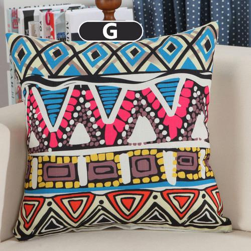 Cushion Covers - Boho Bohemian Style Cotton Cushion Cover Decorative Pillowcase 40149 - Flickdeal.co.nz
