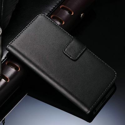 Leather Case for iPhone 5 5S SE Black Brown White Flip Stand Design Phone Cover Wallet with Card Slot - Flickdeal.co.nz