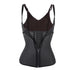New Black Latex Corset Body Shaper Cotton Steel Boned CorsetWaist Cincher AD567 - Flickdeal.co.nz