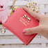 Women Leather Wallet Short Slim Mini Money bag Wallet Coin Card Purses -7 Colors - Flickdeal.co.nz
