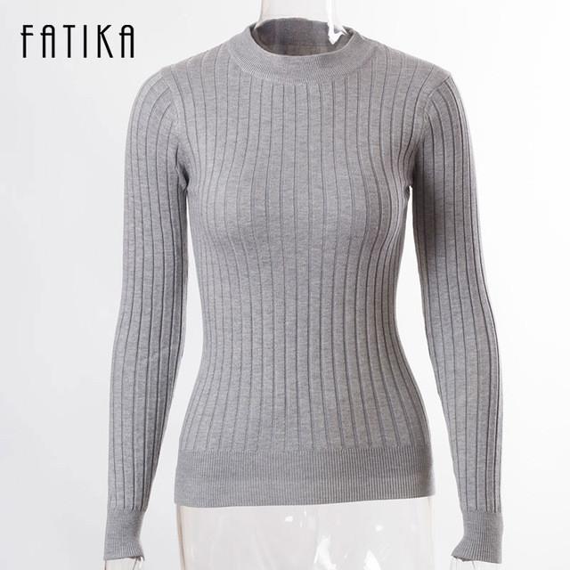 Women's Fashion Sweaters - Knitted Pullovers - 4 Colors - Flickdeal.co.nz