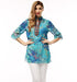Women's Top - Embroidery Chiffon Lantern Sleeve Blouse - 5 Designs - Flickdeal.co.nz