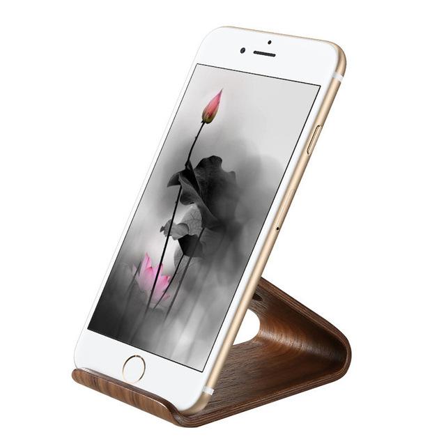 Wooden Mobile Phone Stand Holder For iPhone SE 6 6S 7 Plus 5s 5 Huawei Samsung S6 S7 Tablet Desk Holder - Flickdeal.co.nz