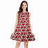 Women's Sleeveless Cotton Ruffles Printed Dress - 14 Designs - Flickdeal.co.nz