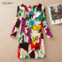 Women's Long Sleeve Casual Print Dress -10 Designs - Flickdeal.co.nz