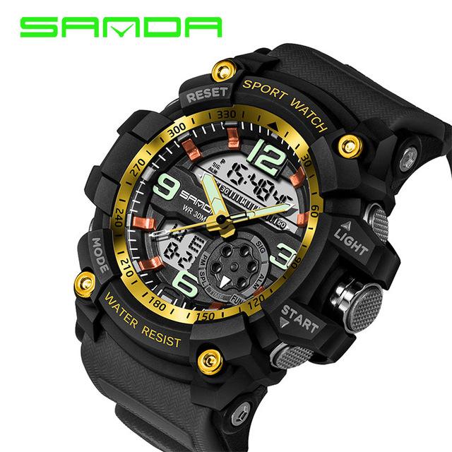Military Sport Watch Men Luxury Famous Electronic LED Digital Wrist Watch For Men - Flickdeal.co.nz