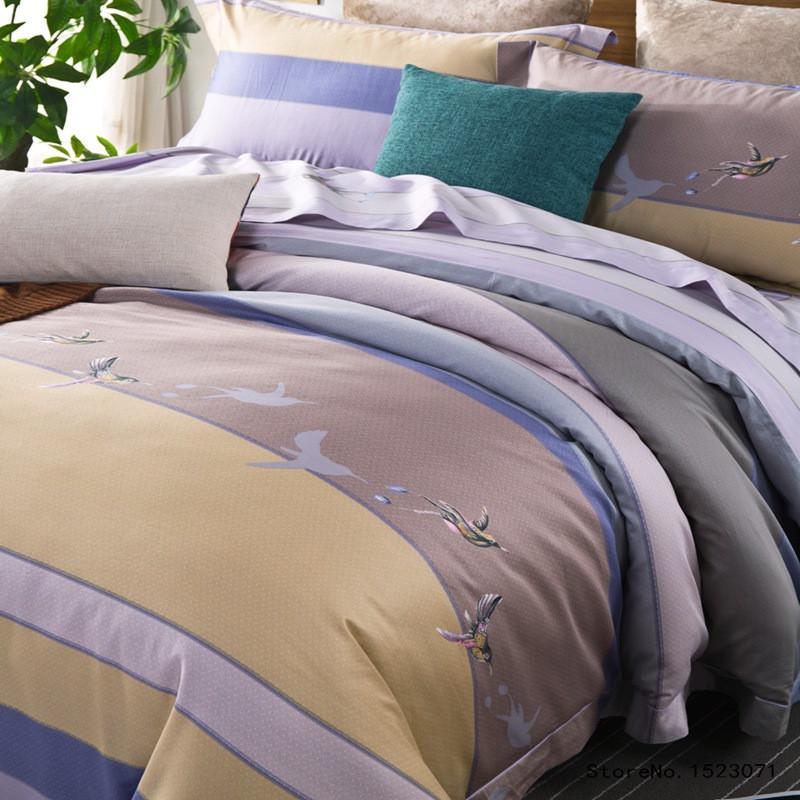 4pcs Luxury Egyptian cotton Duvet Cover Set with bed linen Sheet and Pillow cases - Flickdeal.co.nz