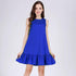 Women's Sleeveless Cotton Ruffles Printed Dress - 14 Designs - Flickdeal.co.nz