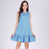 Women's Sleeveless Cotton Ruffles Printed Dress - 14 Designs - Flickdeal.co.nz