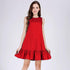 Women's Sleeveless Cotton Ruffles Printed Dress - 14 Designs - Flickdeal.co.nz