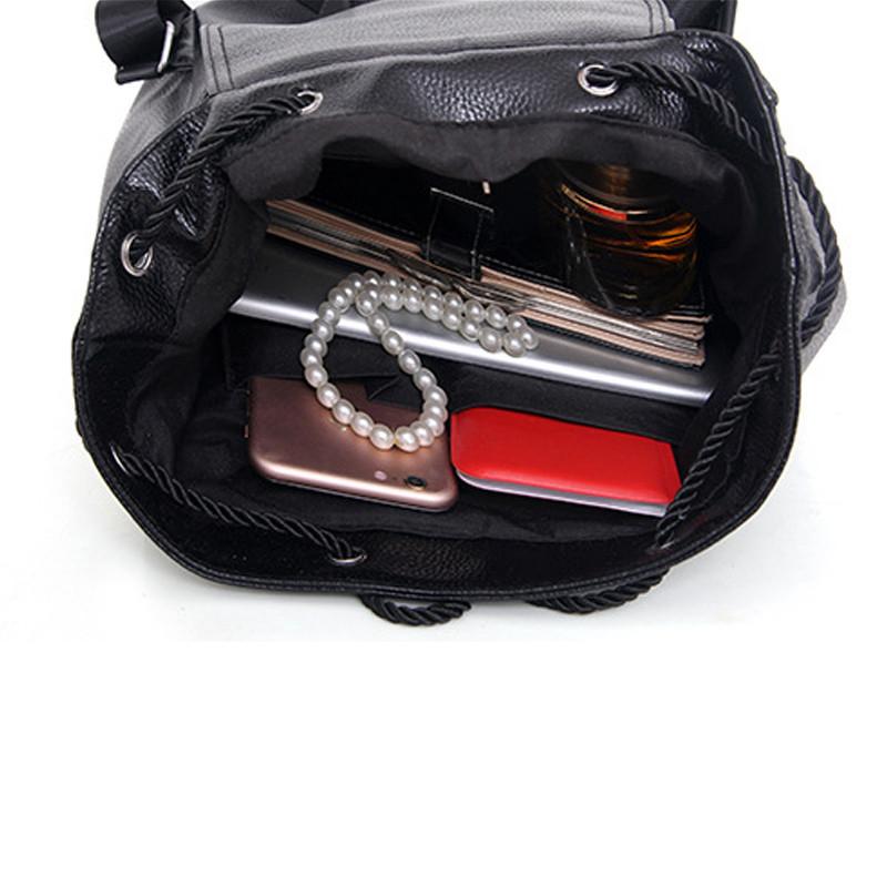 Women Backpacks Travel Shoulder Bags PU Leather School Backpacks for Girls Ladies Tote Bag - Flickdeal.co.nz