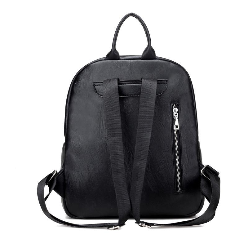Women Backpack High Quality PU Leather School Bags For Girls - Flickdeal.co.nz