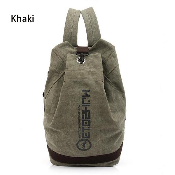 Canvas Backpacks Male And Female Students Backpack High-capacity School Bag - Flickdeal.co.nz