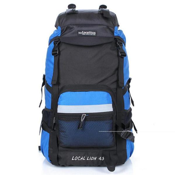 Waterproof Nylon Men Backpacks Women Mountaineering Bag 45L - Flickdeal.co.nz