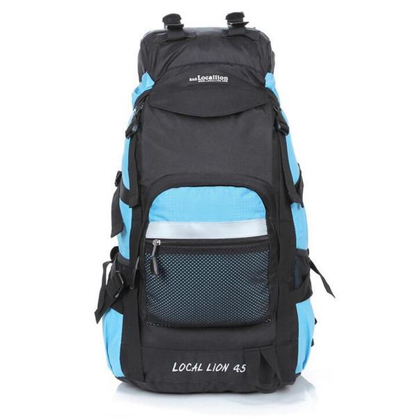 Waterproof Nylon Men Backpacks Women Mountaineering Bag 45L - Flickdeal.co.nz