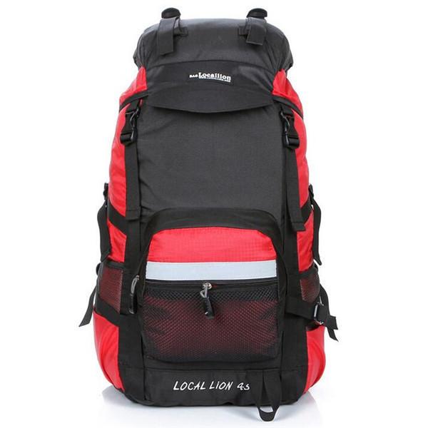 Waterproof Nylon Men Backpacks Women Mountaineering Bag 45L - Flickdeal.co.nz