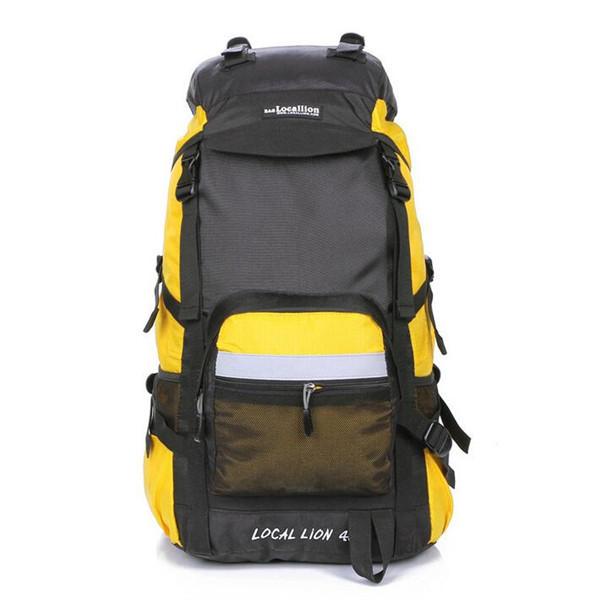 Waterproof Nylon Men Backpacks Women Mountaineering Bag 45L - Flickdeal.co.nz