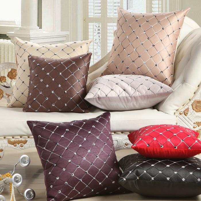Purple Black Red Beige Red Cushion Covers Decorative Pillowcase - 7 Colors - Flickdeal.co.nz
