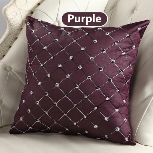Purple Black Red Beige Red Cushion Covers Decorative Pillowcase - 7 Colors - Flickdeal.co.nz