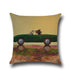 Cartoon Car Bus Pattern Cotton  Throw Pillow Cushion Cover - 40173 - Flickdeal.co.nz