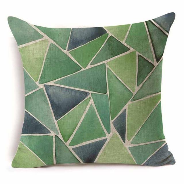 45*45cm Geometric Pattern Cotton Throw Pillow Cushion Cover - 40229 - Flickdeal.co.nz