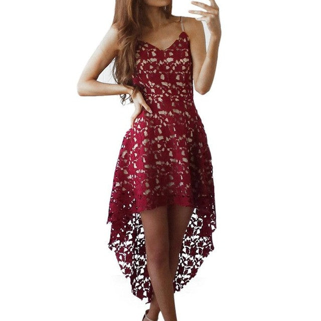 New Fashion Backless Lace Dress - Flickdeal.co.nz