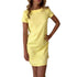 Summer Womens Dress Backless Solid Bodycon Short Sleeve Dress Ladies Party Evening Mini Dress Femininas - Flickdeal.co.nz