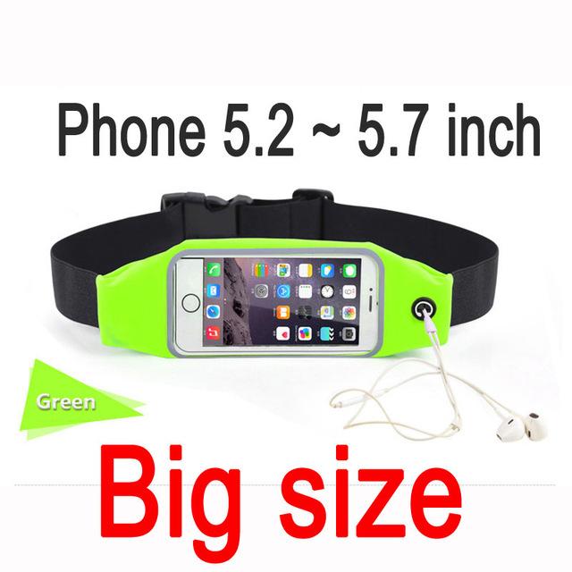 Sports Running Water Proof Case For iPhone 6 7 Plus Samsung Universal Waist Phone Bag - Flickdeal.co.nz