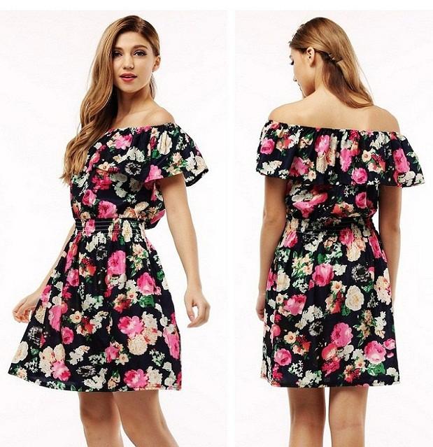 New Spring Summer Floral Print Dress for women -10 Designs - Flickdeal.co.nz