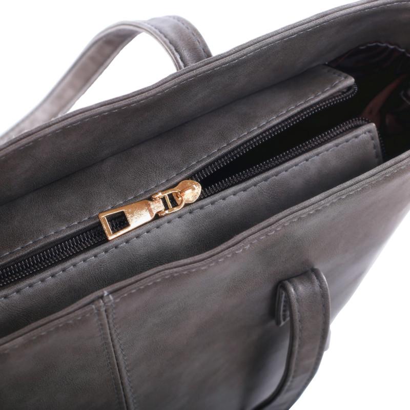 Women Handbag brief shoulder bags gray / black large capacity luxury handbags - Flickdeal.co.nz