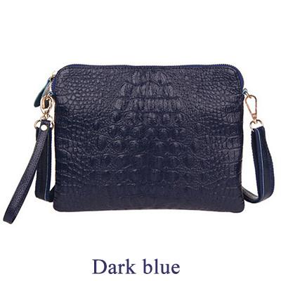 Genuine Leather Women Shoulder Bag Clutch Crocodile Pattern Messenger Bags - 10 Colours - Flickdeal.co.nz