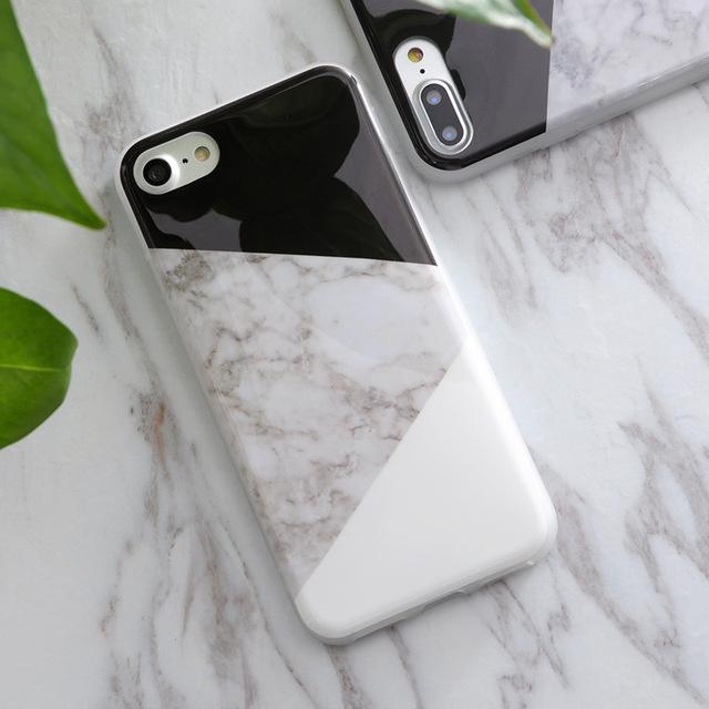 Marble stone Phone Case for iphone - Flower Granite Scrub Marble Stone image Painted Silicone Phone Case - Flickdeal.co.nz